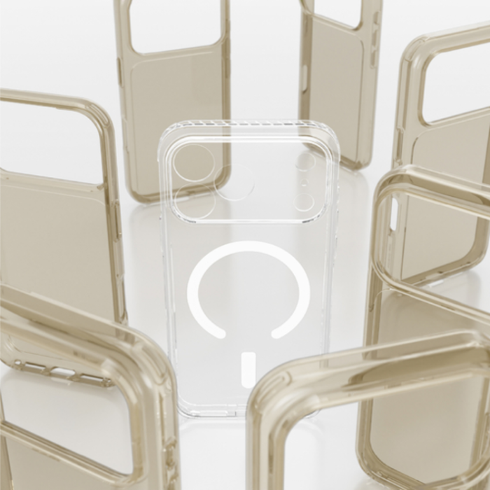 AmazingThing - AmazingThing Mobilskal För iPhone 18 Pro Max/17 Pro Max Magsafe Titan - Clear