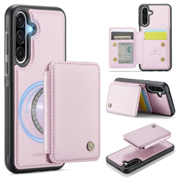 JEEHOOD - JEEHOOD J05 Fodral för Samsung Galaxy A56 5G - Konstläder - Rosa