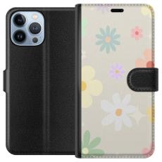 iSecrets - Plånboksfodral till Apple iPhone 13 Pro Max med fejdande blommor
