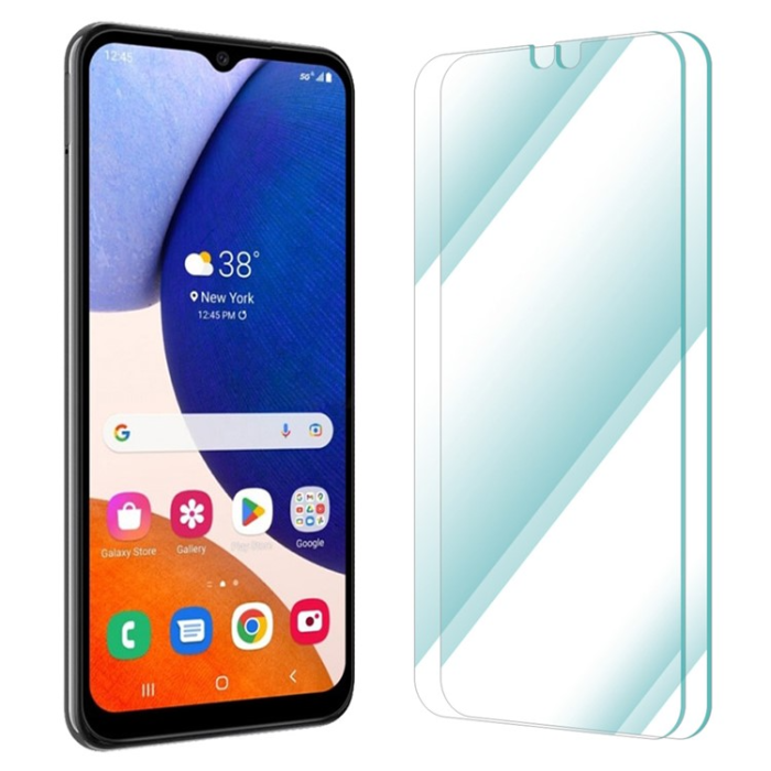 Boom of Sweden - [2-PACK] Galaxy A14 5G/4G Härdat Glas Skärmskydd 9H - Clear