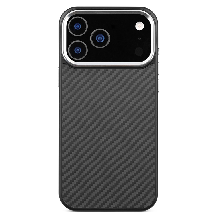 iPhone 17 Pro Mobilskal MagSafe Aramid Fiber TPU - Silver (Silver) | 2353 | AlltMobil