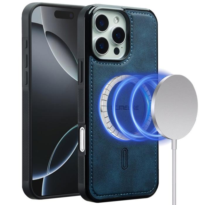 LC.imeeke - LC.IMEEKE L6 iPhone 13 Pro Fodral KonstLäder - Blå