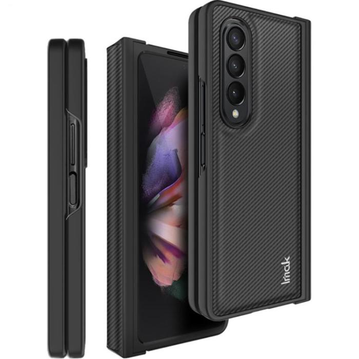 Imak - IMAK Galaxy Z Fold 4 Skal Ruiyi Carbon Fiber - Svart