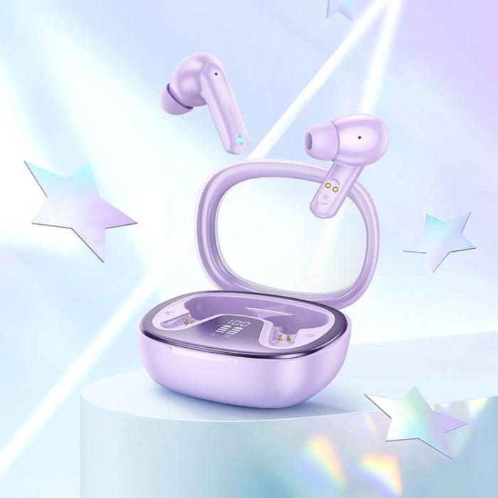 Hoco - Hoco Trådlösa Hörlurar TWS EQ6 - Lila