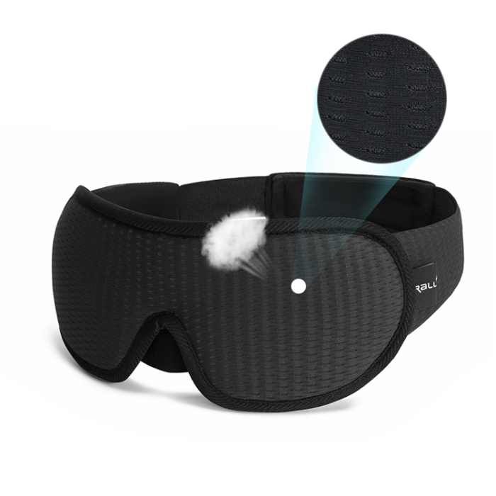 A-One Brand - Bekväm Sovmask/Ögonmask 3D Blocking Light - Svart