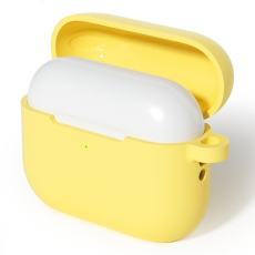 A-One Brand - AirPods Pro 3 Skal Med Carabiner Silikon - Gul