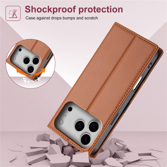N.BEKUS - N.BEKUS iPhone 17 Pro Max Plånboksfodral RFID Blocking P3