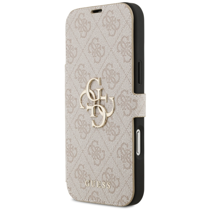 Guess - Guess iPhone 17 Pro Plånboksfodral Metal Logo - Rosa