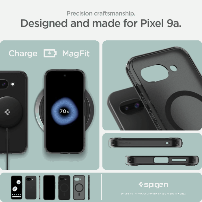 Spigen - Spigen Google Pixel 9a Mobilskal Magsafe Ultra Hybrid - Frost Svart