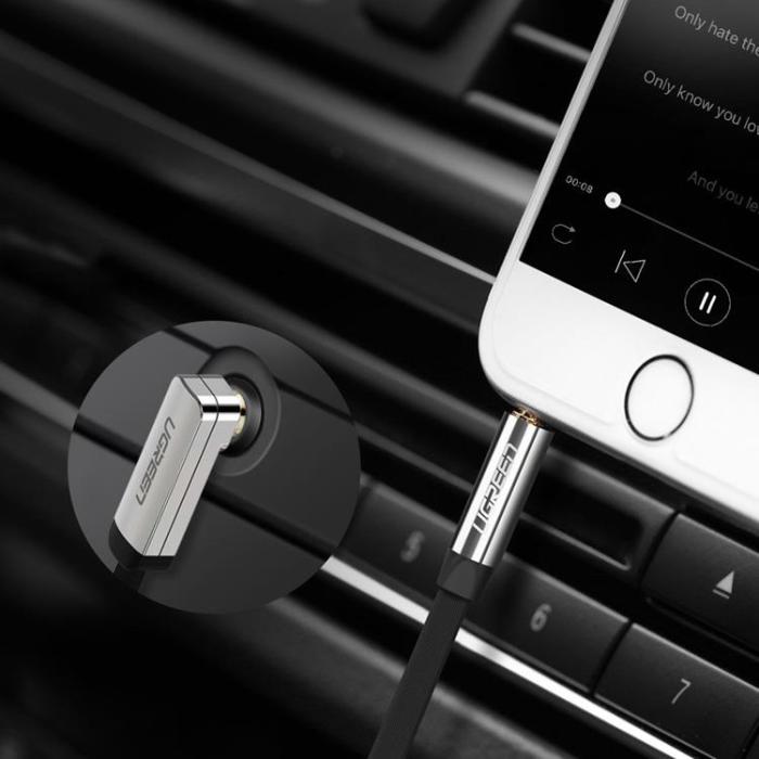 Ugreen - Ugreen AUX 3.5 mm Mini Jack Ljud Kabel 2m - Silver