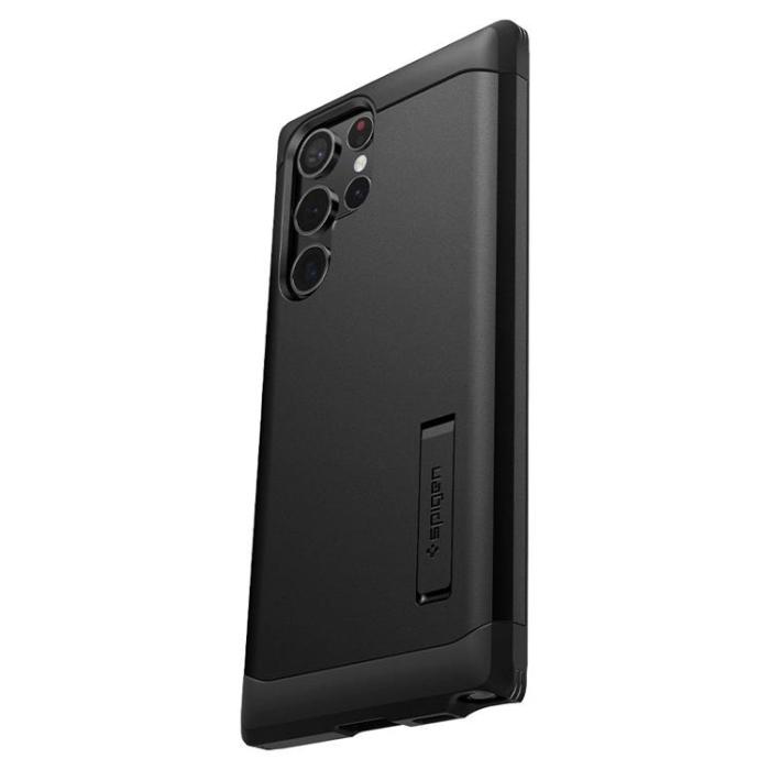 Spigen - Spigen Tough Armor Skal Galaxy S22 Ultra - Svart