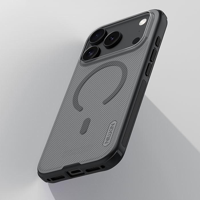 Nillkin - Nillkin iPhone 17 Pro Mobilskal MagSafe Super Frosted Shield Pro - Svart