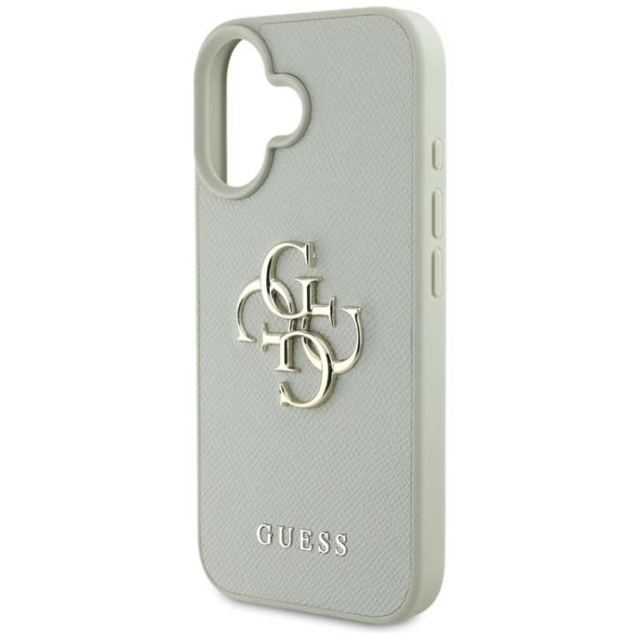 Guess - Guess iPhone 16 Mobilskal Grained Big 4G Small Classic Logo - Grön
