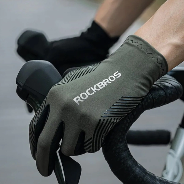 Rockbros - Rockbros Cykling Handskar L Shock-Absorbing - Svart/Grön