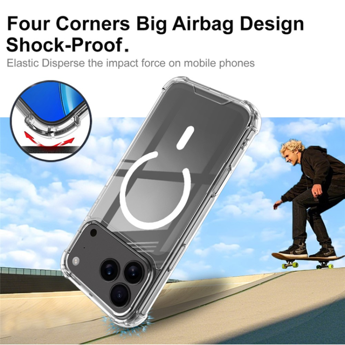 Imak - IMAK iPhone 17 Pro Max Mobilskal MagSafe Shockproof - Clear