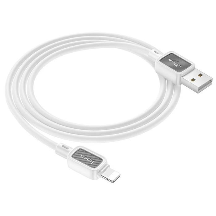 Hoco - Hoco USB-A - Lightning 2.4A Kabel 1m X108 - Vit