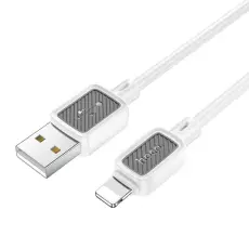 Hoco - Hoco USB-A - Lightning 2.4A Kabel 1m X108 - Vit