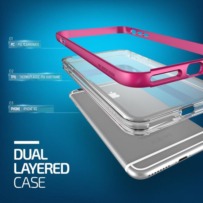 VERUS - Verus Crystal Bumper Skal till Apple iPhone 6 / 6S - Hot Pink