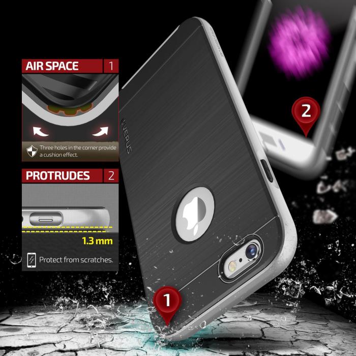 VERUS - Verus High Pro Shield Skal till Apple iPhone 6(S) Plus - Light Silver