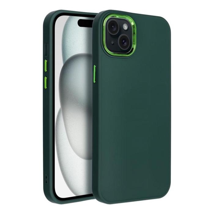 OEM - iPhone 15 Plus Mobilskal Frame - Grön