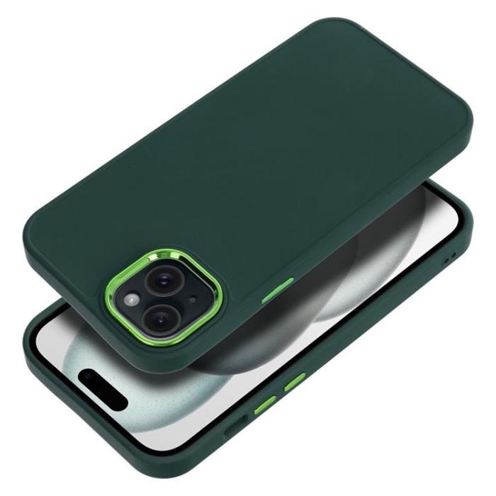 OEM - iPhone 15 Plus Mobilskal Frame - Grön