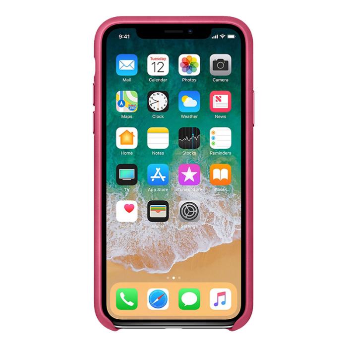 UTGATT4 - Apple Leather Case iPhone X/XS Pink Fuchsia