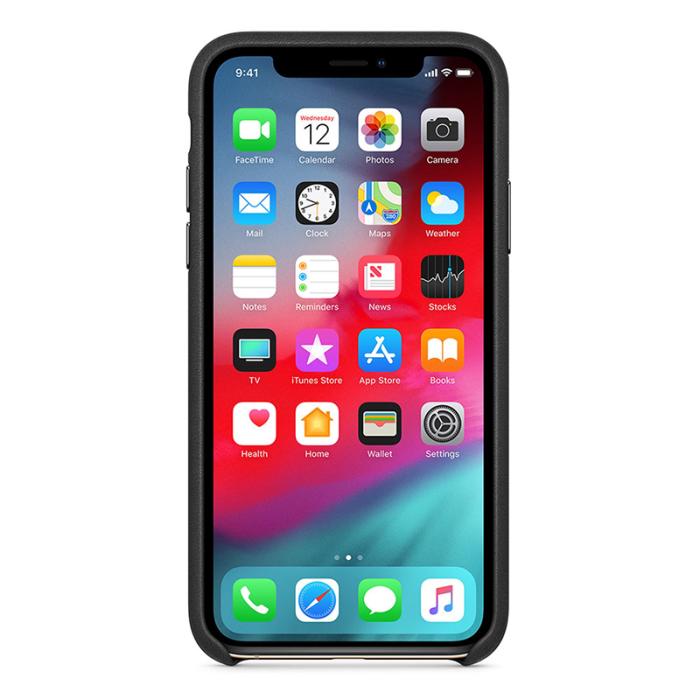 UTGATT4 - Apple Leather Case iPhone X/XS Black