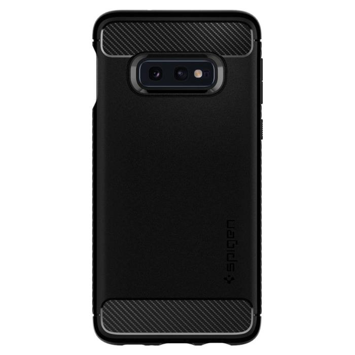 UTGATT4 - SPIGEN Rugged Armor Skal till Samsung Galaxy S10E - Svart