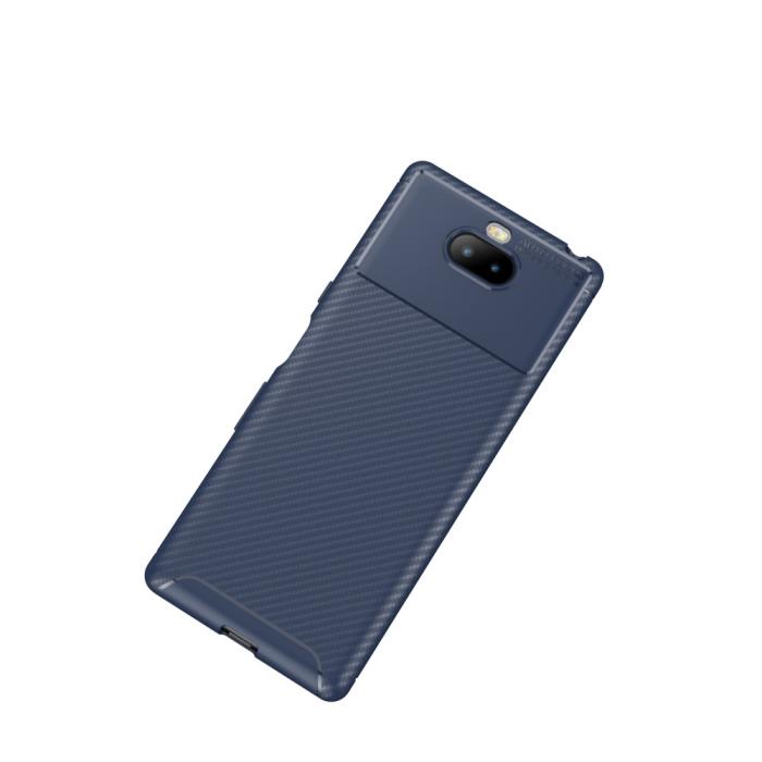OEM - Full Carbon Mobilskal till Sony Xperia 10 - Blå