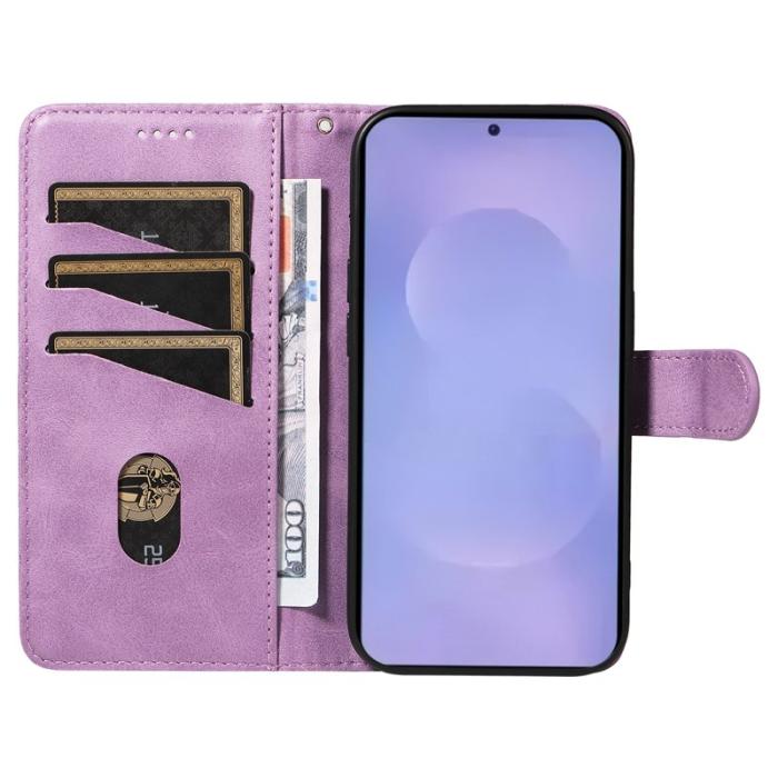 OEM - T-Shape Samsung Galaxy S26 Plus Plånboksfodral Konstläder Ställ - Lila