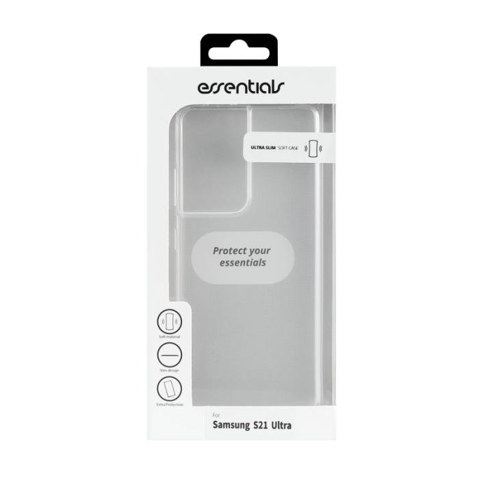 UTGATT1 - Essentials Samsung Galaxy S21 Ultra TPU-skal Transparent