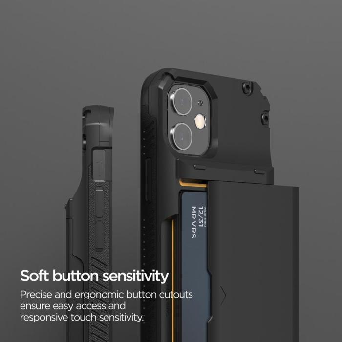 UTGATT4 - VRS DESIGN | Damda Glide Pro Skal iPhone 11 - Svart