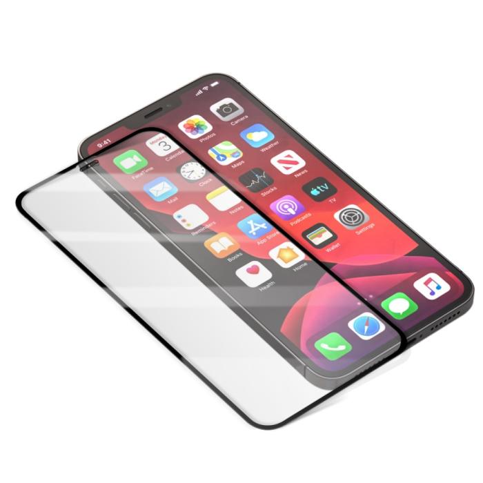 Mocolo - Mocolo Härdat Glas Skärmskydd iPhone 12 Pro Max -Svart