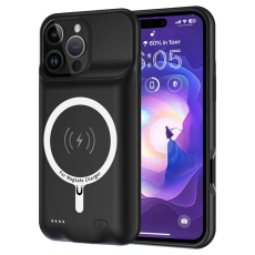 A-One Brand - iPhone 16 Pro Batteriskal Magsafe 7000mAh A19S - Svart