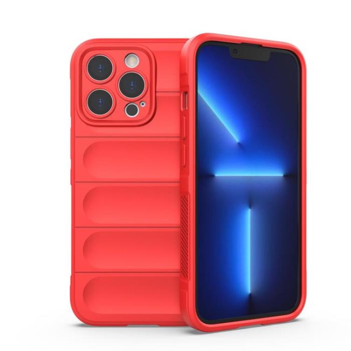 OEM - iPhone 13 Pro Max Skal Flexible Armored Magic Shield - Röd