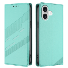 A-One Brand - iPhone 17 Plånboksfodral Punk Style Imprinted - Mintgrön