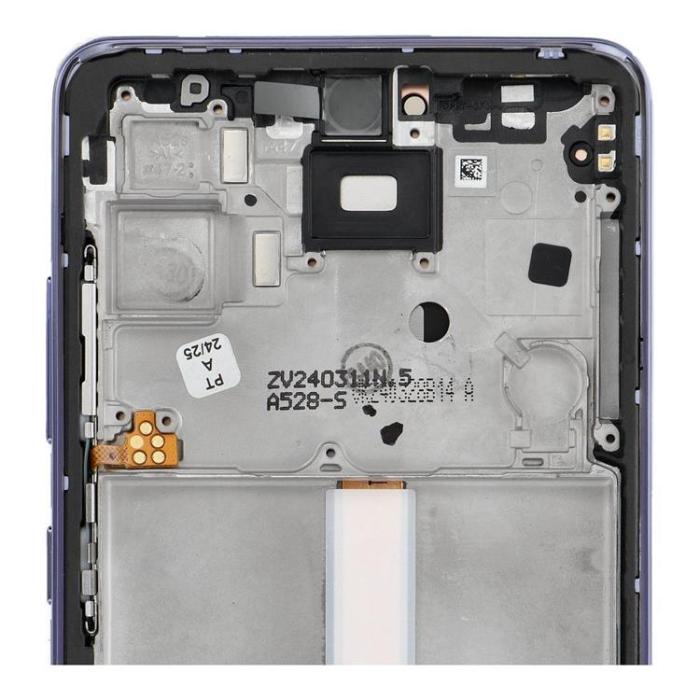 SpareParts - Galaxy A52S 5G Skärm med LCD-display Service Pack Lila