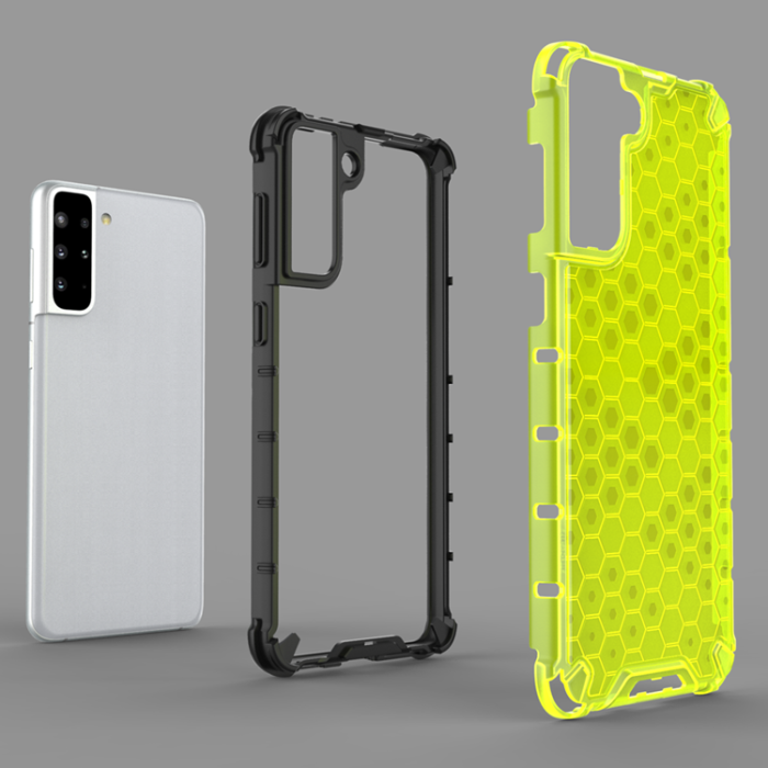 OEM - Galaxy S22 Skal Honeycomb Armored - Transparent