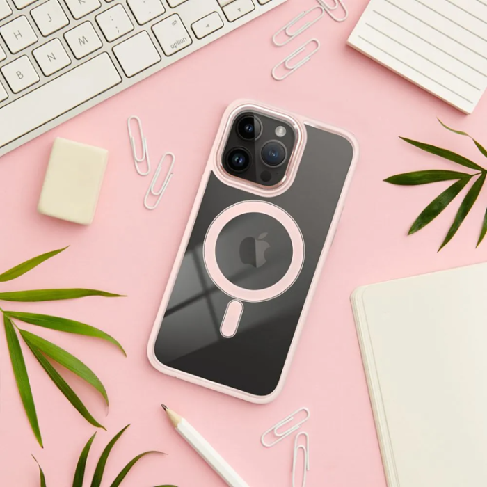 A-One Brand - iPhone 17 Mobilskal MagSafe Color Edge - Rosa