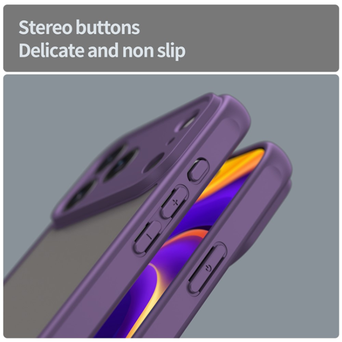 A-One Brand - iPhone 17 Pro Max Mobilskal Frostade krockkuddar Drop Proof