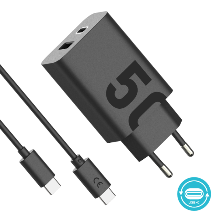 UTGATT1 - Motorola TurboPower Laddare - kabel C-C 50 Duo USB-C