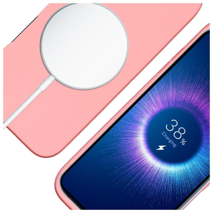 3MK - 3MK iPhone 16 Mobilskal MagSafe Silikon Hardy - Rosa