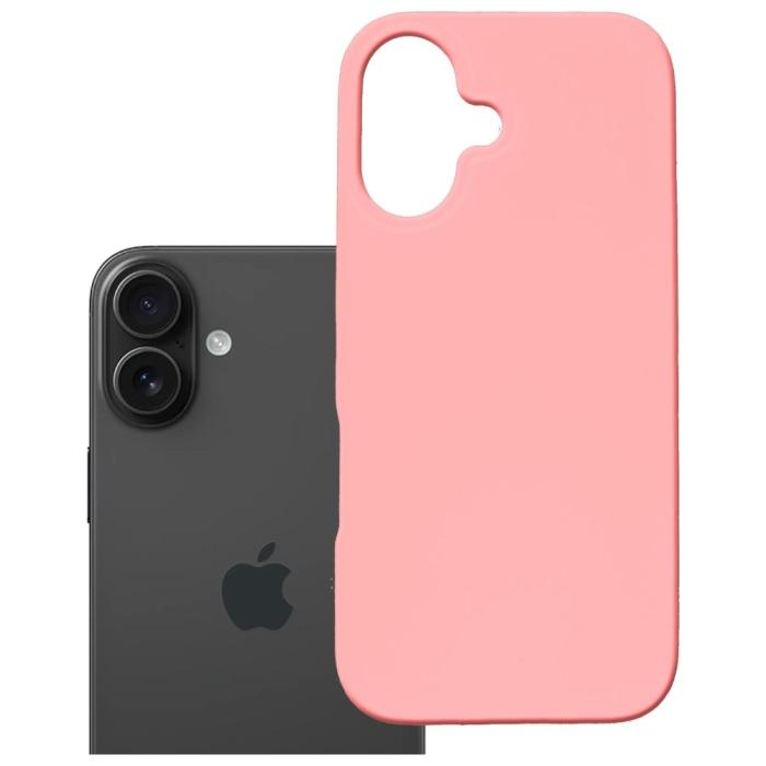 3MK - 3MK iPhone 16 Mobilskal MagSafe Silikon Hardy - Rosa