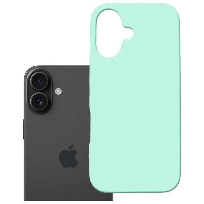 3MK - 3MK iPhone 16 Mobilskal MagSafe Silikon Hardy - Turkos