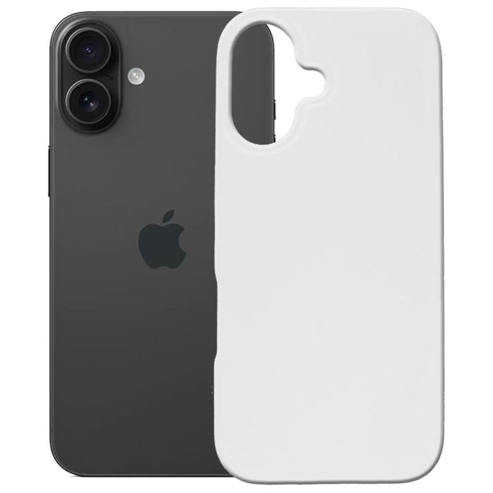 3MK - 3MK iPhone 16 Mobilskal MagSafe Silikon Hardy - Vit