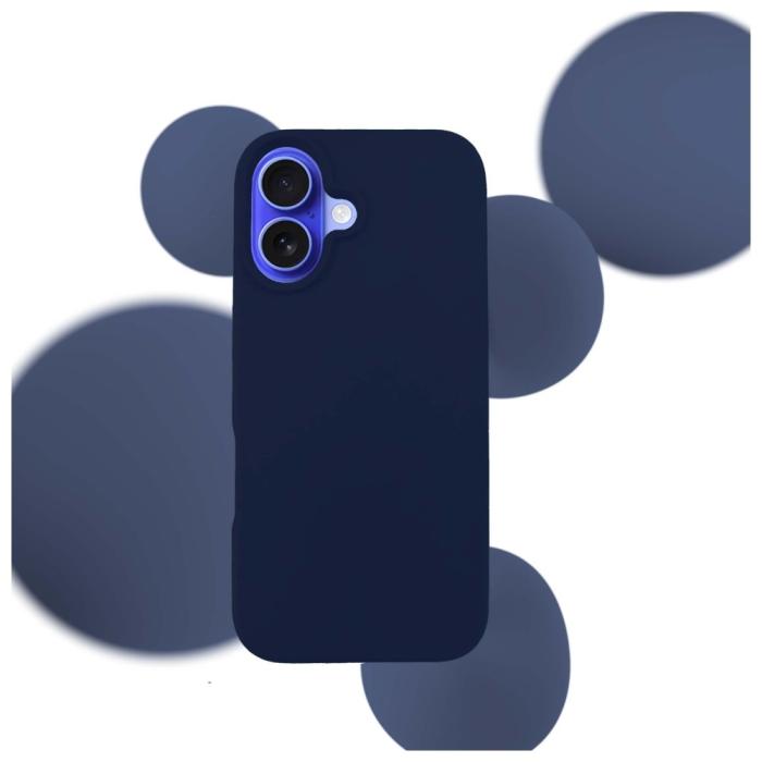 3MK - 3MK Mobilskal till iPhone 16 Plus 6.7 Silikon - Marinblå
