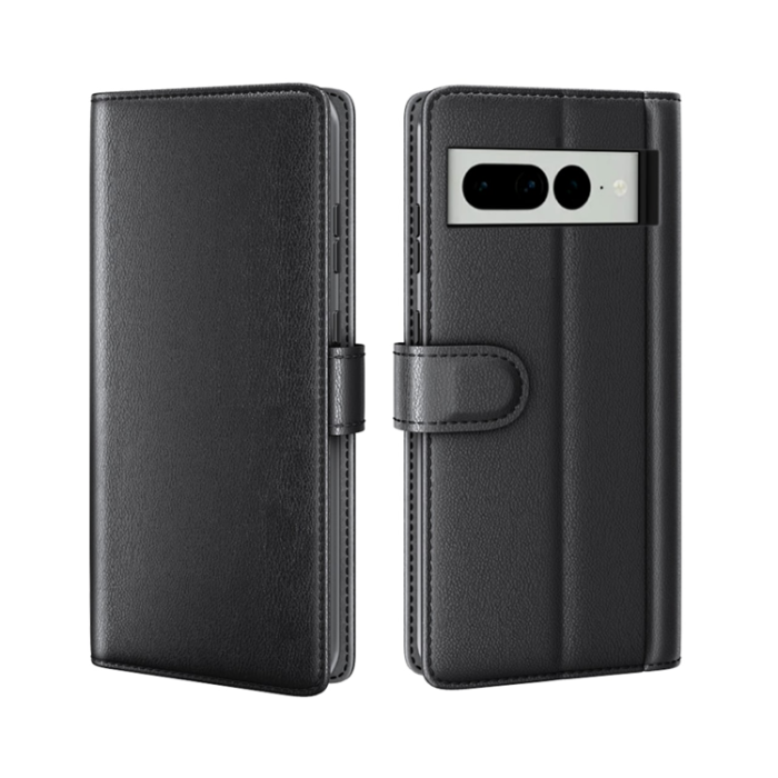 OEM - Google Pixel 7 Plånboksfodral Äkta Läder - Svart