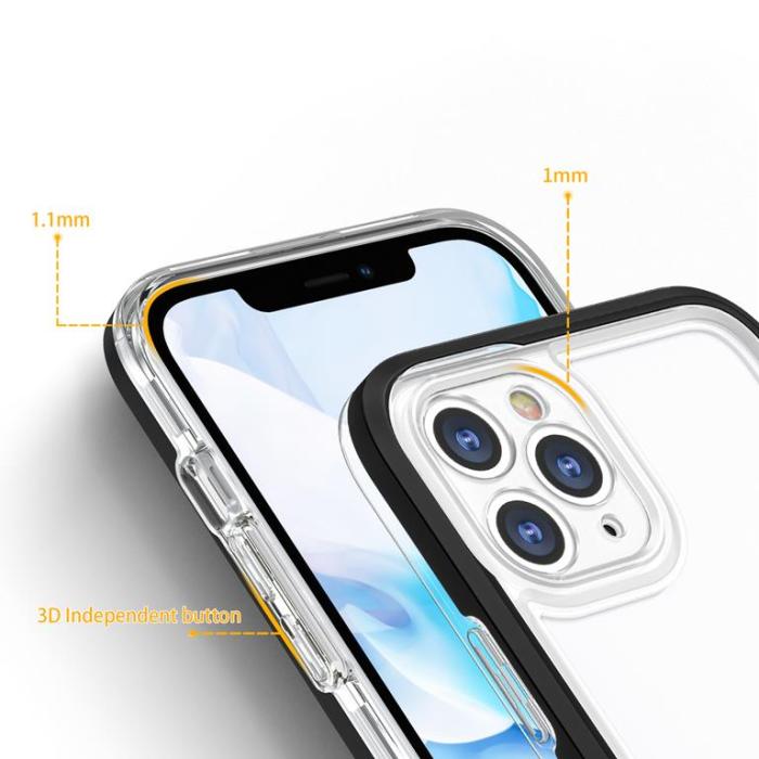 OEM - iPhone 11 Pro Max Skal Clear 3in1 - Svart