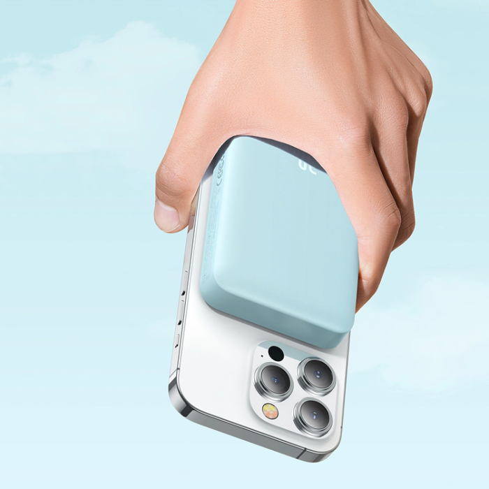 BASEUS - Baseus Mini Magnetisk Trådlös Powerbank 10000mAh 30W - Blå