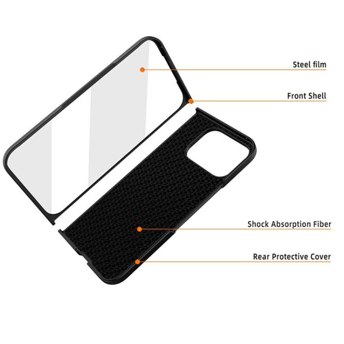 A-One Brand - Google Pixel 10 Pro Fold Mobilskal Skin-Feel Rubberized - Svart